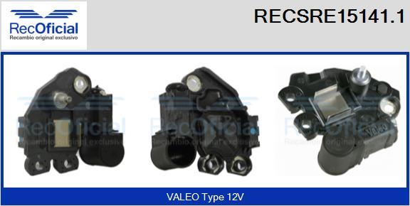 RECOFICIAL RECSRE15141.1 - Регулатор на генератор vvparts.bg