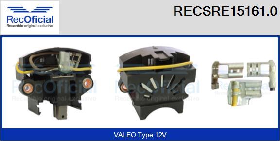 RECOFICIAL RECSRE15161.0 - Регулатор на генератор vvparts.bg