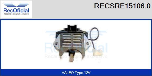 RECOFICIAL RECSRE15106.0 - Регулатор на генератор vvparts.bg