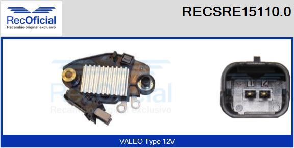 RECOFICIAL RECSRE15110.0 - Регулатор на генератор vvparts.bg