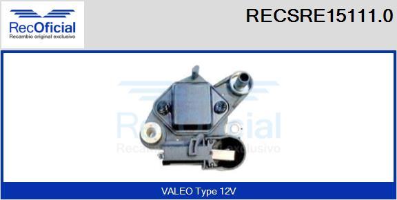RECOFICIAL RECSRE15111.0 - Регулатор на генератор vvparts.bg