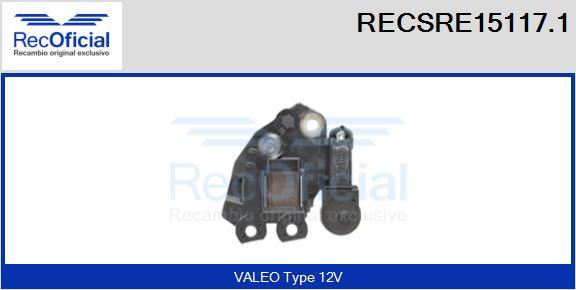 RECOFICIAL RECSRE15117.1 - Регулатор на генератор vvparts.bg