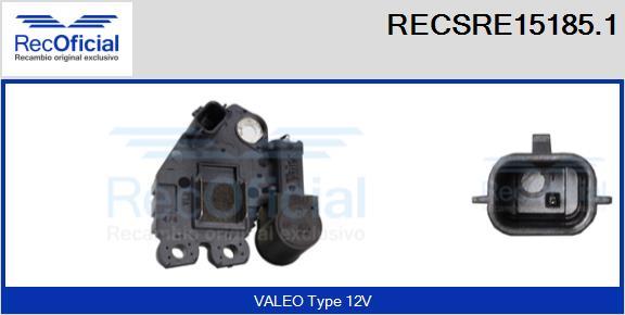 RECOFICIAL RECSRE15185.1 - Регулатор на генератор vvparts.bg