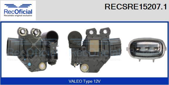 RECOFICIAL RECSRE15207.1 - Регулатор на генератор vvparts.bg