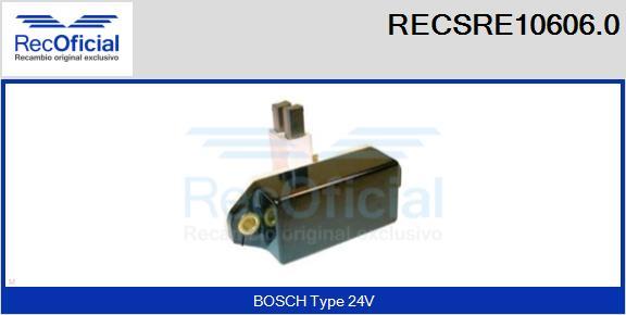 RECOFICIAL RECSRE10606.0 - Регулатор на генератор vvparts.bg