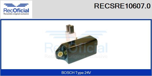 RECOFICIAL RECSRE10607.0 - Регулатор на генератор vvparts.bg