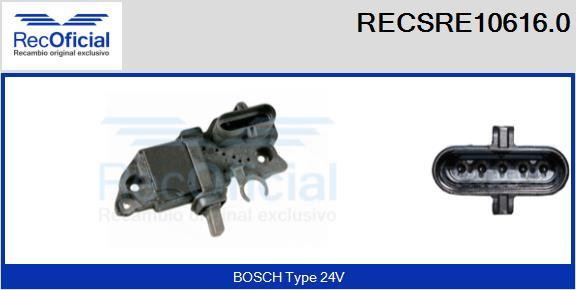 RECOFICIAL RECSRE10616.0 - Регулатор на генератор vvparts.bg