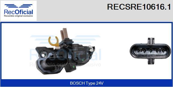 RECOFICIAL RECSRE10616.1 - Регулатор на генератор vvparts.bg