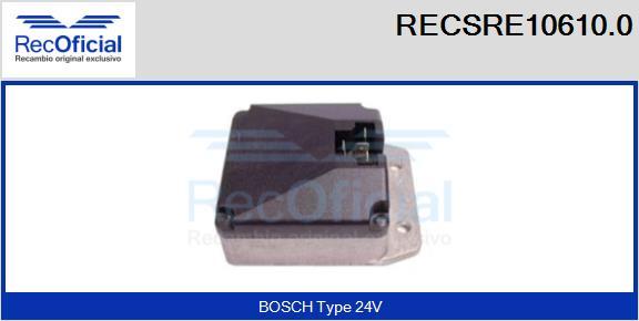 RECOFICIAL RECSRE10610.0 - Регулатор на генератор vvparts.bg