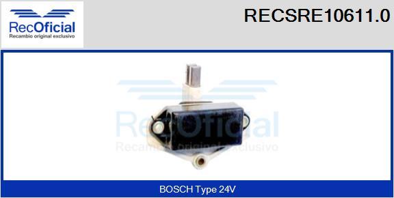 RECOFICIAL RECSRE10611.0 - Регулатор на генератор vvparts.bg