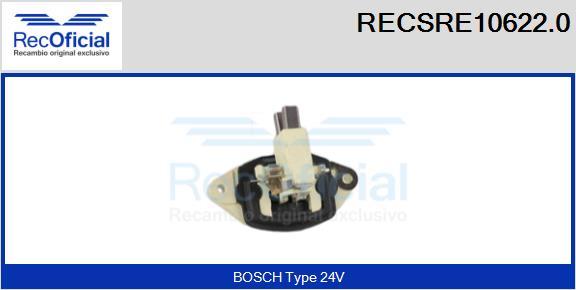 RECOFICIAL RECSRE10622.0 - Регулатор на генератор vvparts.bg