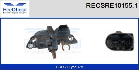 RECOFICIAL RECSRE10155.1 - Регулатор на генератор vvparts.bg