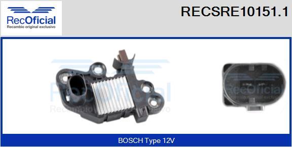 RECOFICIAL RECSRE10151.1 - Регулатор на генератор vvparts.bg