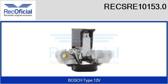 RECOFICIAL RECSRE10153.0 - Регулатор на генератор vvparts.bg