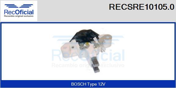 RECOFICIAL RECSRE10105.0 - Регулатор на генератор vvparts.bg