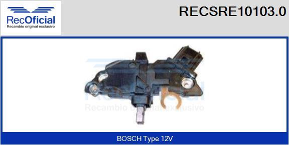 RECOFICIAL RECSRE10103.0 - Регулатор на генератор vvparts.bg