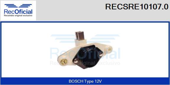 RECOFICIAL RECSRE10107.0 - Регулатор на генератор vvparts.bg