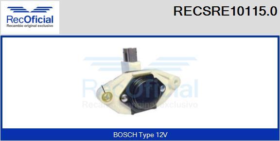 RECOFICIAL RECSRE10115.0 - Регулатор на генератор vvparts.bg