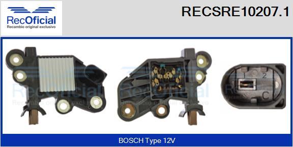 RECOFICIAL RECSRE10207.1 - Регулатор на генератор vvparts.bg