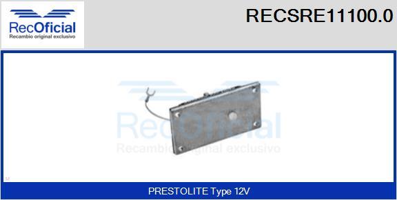 RECOFICIAL RECSRE11100.0 - Регулатор на генератор vvparts.bg