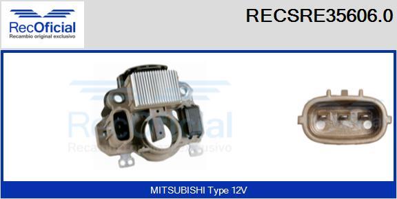 RECOFICIAL RECSRE35606.0 - Регулатор на генератор vvparts.bg