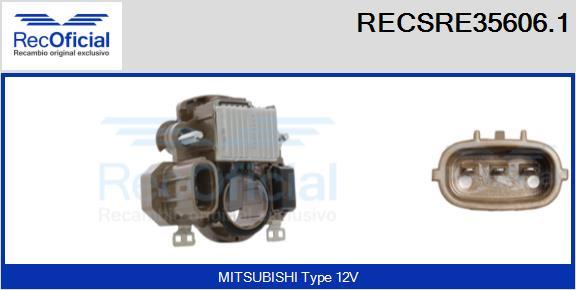 RECOFICIAL RECSRE35606.1 - Регулатор на генератор vvparts.bg