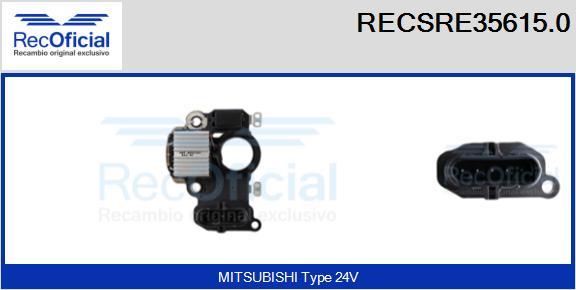 RECOFICIAL RECSRE35615.0 - Регулатор на генератор vvparts.bg