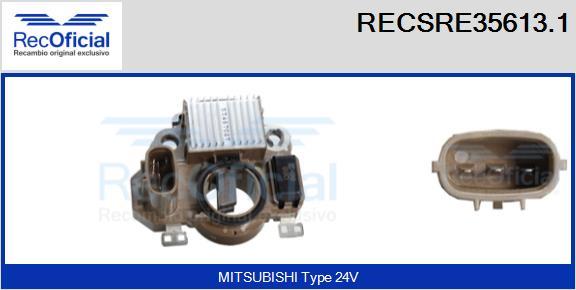 RECOFICIAL RECSRE35613.1 - Регулатор на генератор vvparts.bg