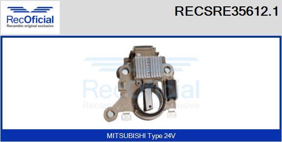 RECOFICIAL RECSRE35612.1 - Регулатор на генератор vvparts.bg