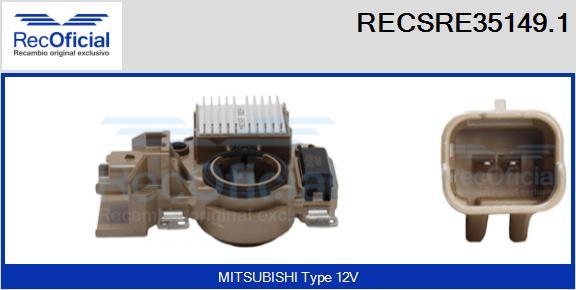 RECOFICIAL RECSRE35149.1 - Регулатор на генератор vvparts.bg