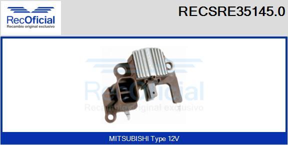 RECOFICIAL RECSRE35145.0 - Регулатор на генератор vvparts.bg