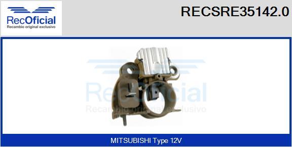 RECOFICIAL RECSRE35142.0 - Регулатор на генератор vvparts.bg