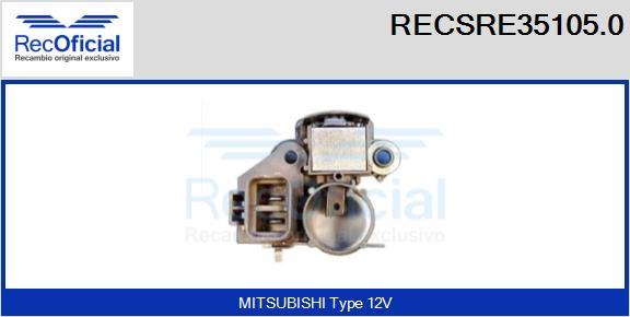 RECOFICIAL RECSRE35105.0 - Регулатор на генератор vvparts.bg