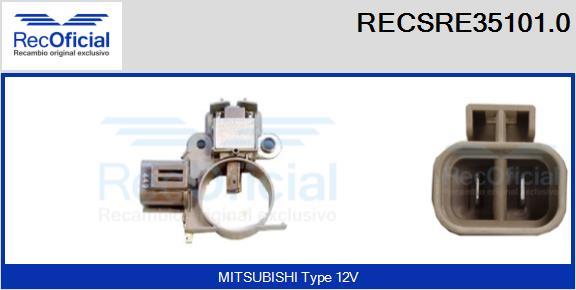 RECOFICIAL RECSRE35101.0 - Регулатор на генератор vvparts.bg