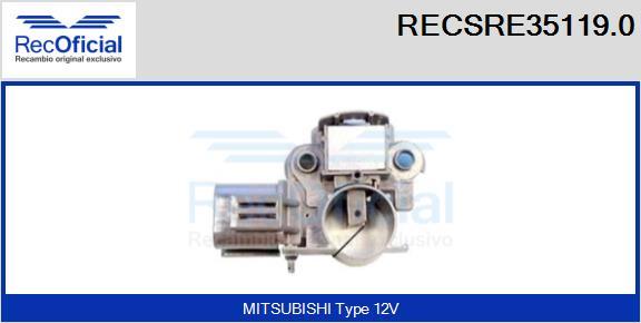 RECOFICIAL RECSRE35119.0 - Регулатор на генератор vvparts.bg