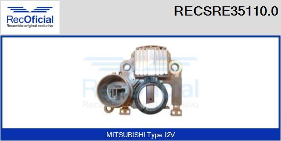 RECOFICIAL RECSRE35110.0 - Регулатор на генератор vvparts.bg