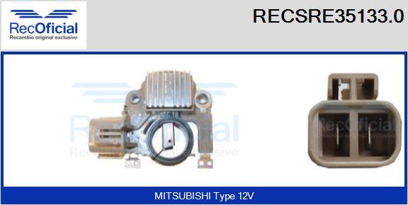 RECOFICIAL RECSRE35133.0 - Регулатор на генератор vvparts.bg