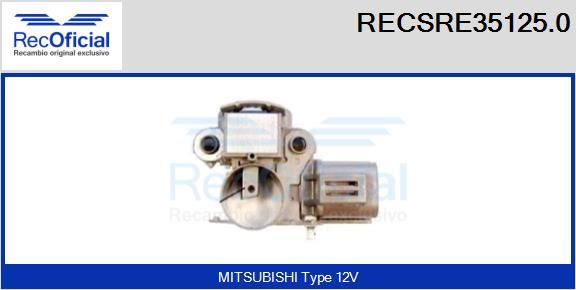 RECOFICIAL RECSRE35125.0 - Регулатор на генератор vvparts.bg