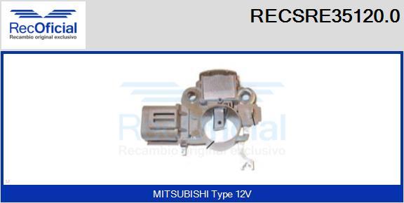 RECOFICIAL RECSRE35120.0 - Регулатор на генератор vvparts.bg