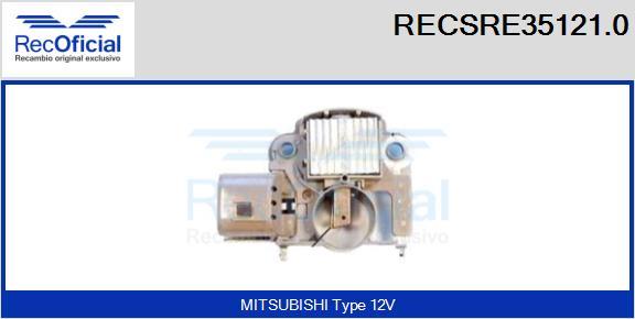 RECOFICIAL RECSRE35121.0 - Регулатор на генератор vvparts.bg