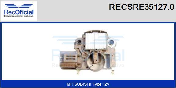 RECOFICIAL RECSRE35127.0 - Регулатор на генератор vvparts.bg