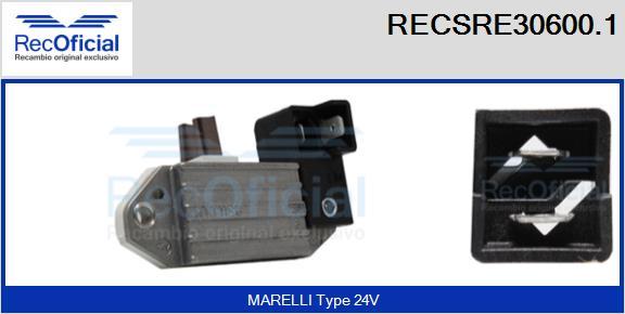 RECOFICIAL RECSRE30600.1 - Регулатор на генератор vvparts.bg