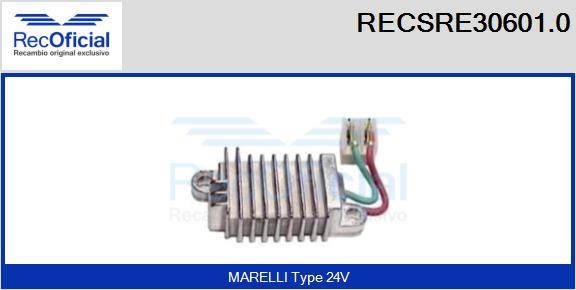 RECOFICIAL RECSRE30601.0 - Регулатор на генератор vvparts.bg