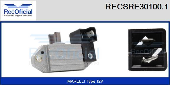 RECOFICIAL RECSRE30100.1 - Регулатор на генератор vvparts.bg