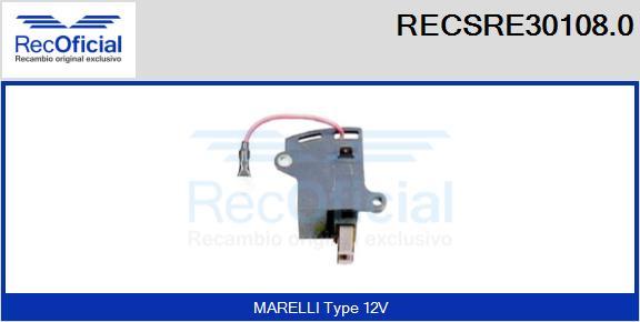 RECOFICIAL RECSRE30108.0 - Регулатор на генератор vvparts.bg