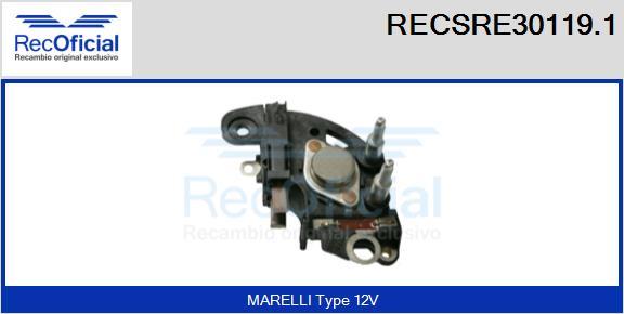 RECOFICIAL RECSRE30119.1 - Регулатор на генератор vvparts.bg