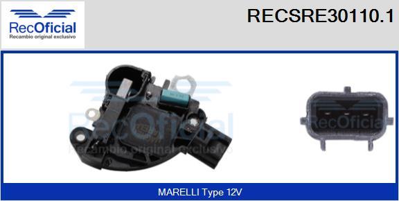 RECOFICIAL RECSRE30110.1 - Регулатор на генератор vvparts.bg