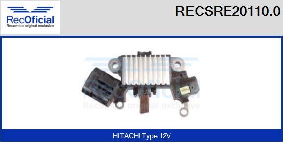 RECOFICIAL RECSRE20110.0 - Регулатор на генератор vvparts.bg