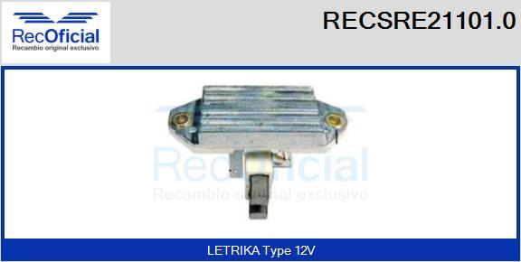 RECOFICIAL RECSRE21101.0 - Регулатор на генератор vvparts.bg