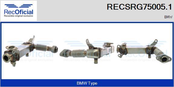 RECOFICIAL RECSRG75005.1 - Охладител, ЕГР система vvparts.bg